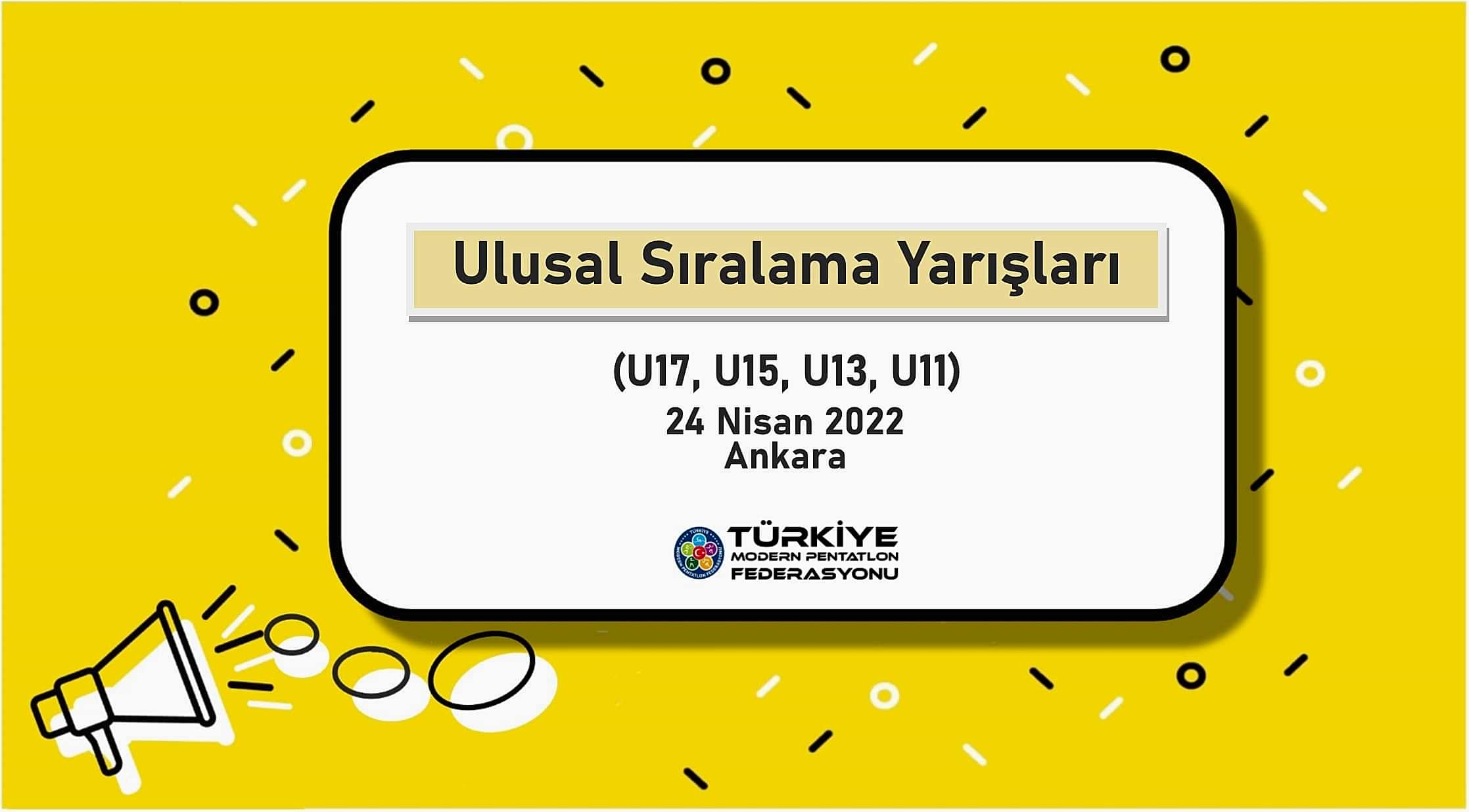 TMPF U17 ULUSAL SIRALAMA III VE U11,U13, U15 PERFORMANS TAKİP  YARIŞLARI 