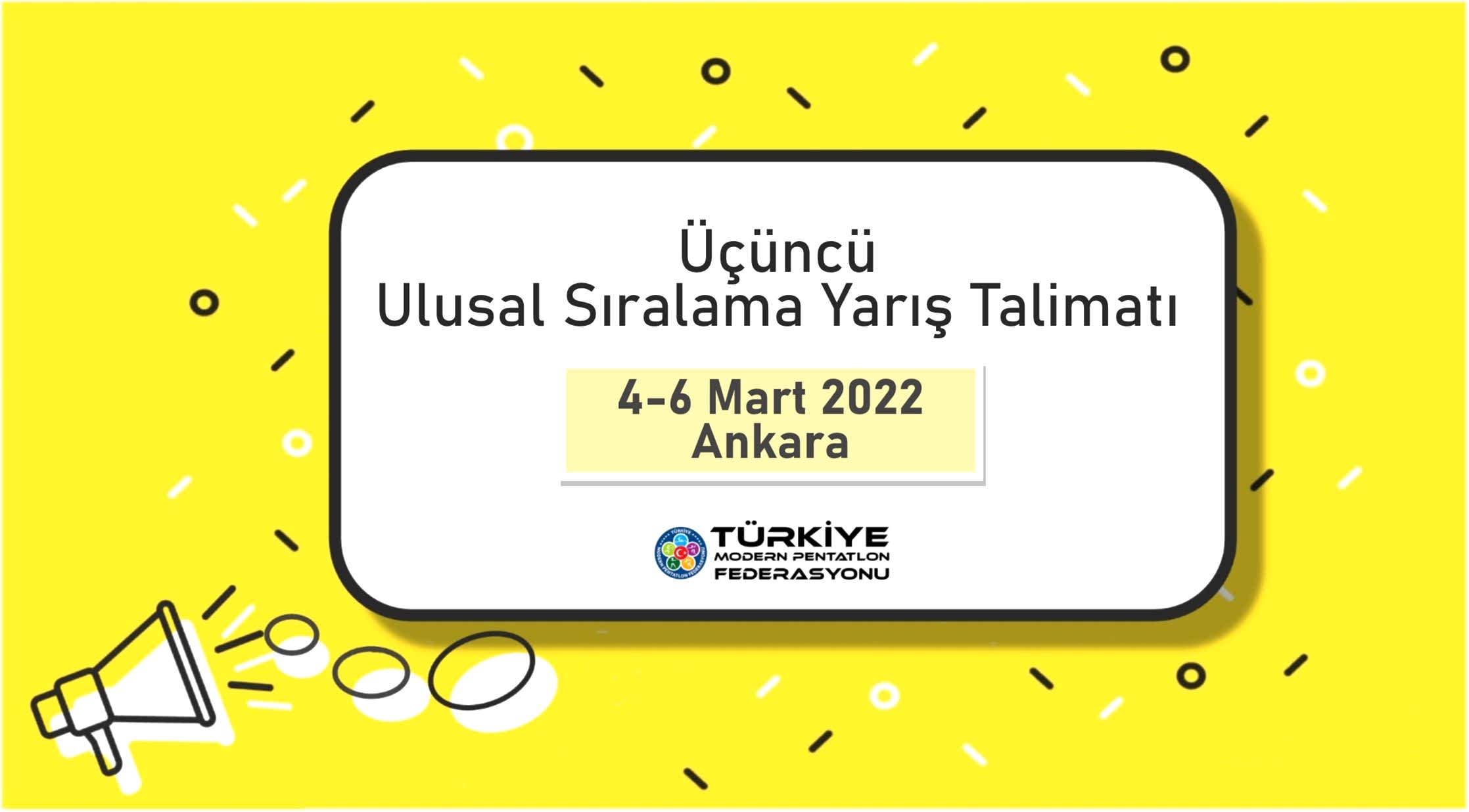 2022 MPF Ulusal Sıralama, Milli Takım Seçme ve Performans Takip Yarışları
